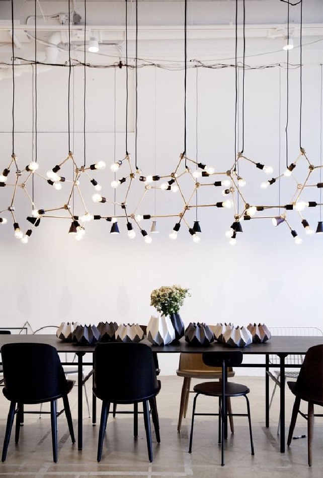 modern lighting installation