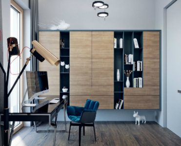 Copper Details in Contemporary Designs Light Up Moscow Apartment