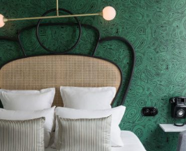 Panache Hotel in Paris is an Art Deco and Mid-Century Lighting Wonderland