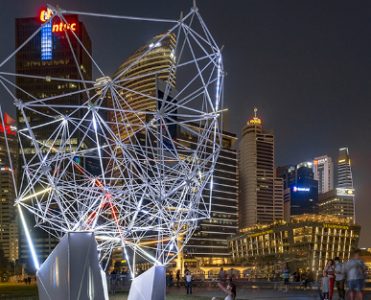 Marina Bay Singapore Gets Lit Up by a 3D Lighting Exhibition