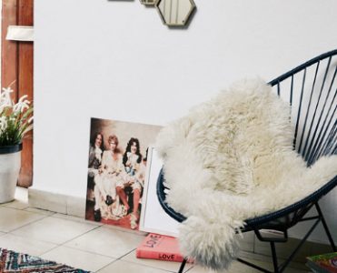 A Boho-Chic Home with Contemporary Table Lamps