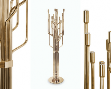 Best Contemporary Lighting- A Gold Plated Modern Floor Lamp