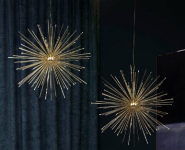 Contemporary Lighting Ideas A Gold Plated Suspension Lamp FEAT