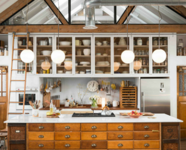 London's Creative Workspace with Contemporary Pendant Lights