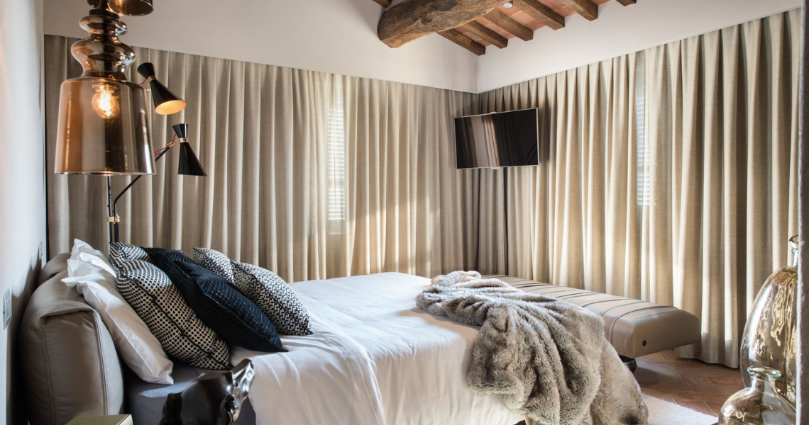 Arezzo Private Rustic House Italy Tuscan countryside building with a vibrant new interior that surprises and pleases. Emanuele Svetti
