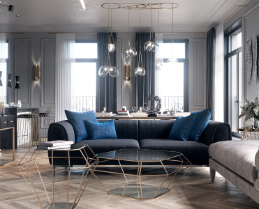 Apartment in Moscow in the Neoclassical Style