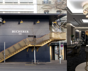 Inside Bucherer Jewelry in Zürich