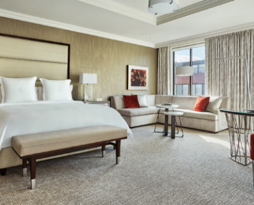 This Four Seasons DC's Bedroom Design by ForrestPerkins is to Die For! Check out!