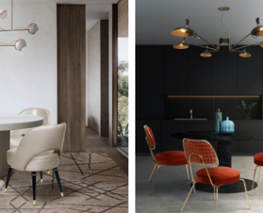 7 Dining Rooms That Make The Most Out of Limited Space Due to the Lighting Fixture!